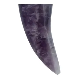 Dije Colmillo Plata 925 Piedra Natural Amatista Hombre - Imagen 6