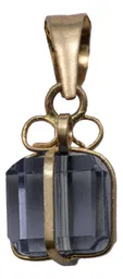 Dije Corazón con Zirconia Oro Blanco 10k - Imagen 3