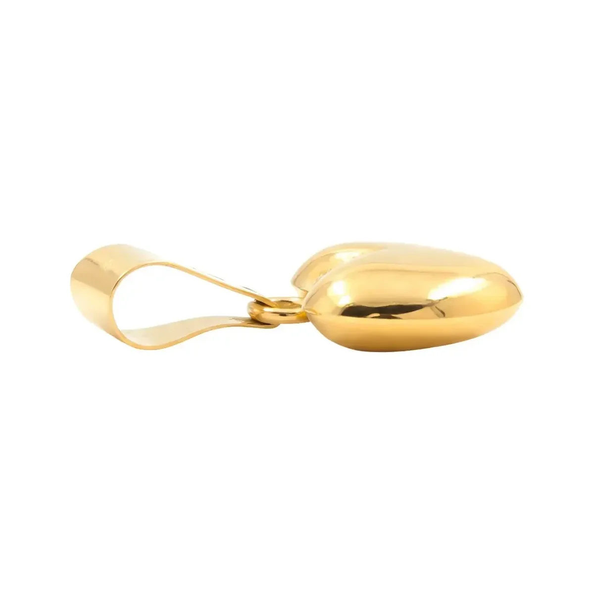Dije Corazón Inflado Oro 10k Minimalista para Mujer - Imagen 3