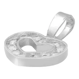 Dije Corazón Plata 925 con Zirconia Blanca para Mujer - Imagen 4