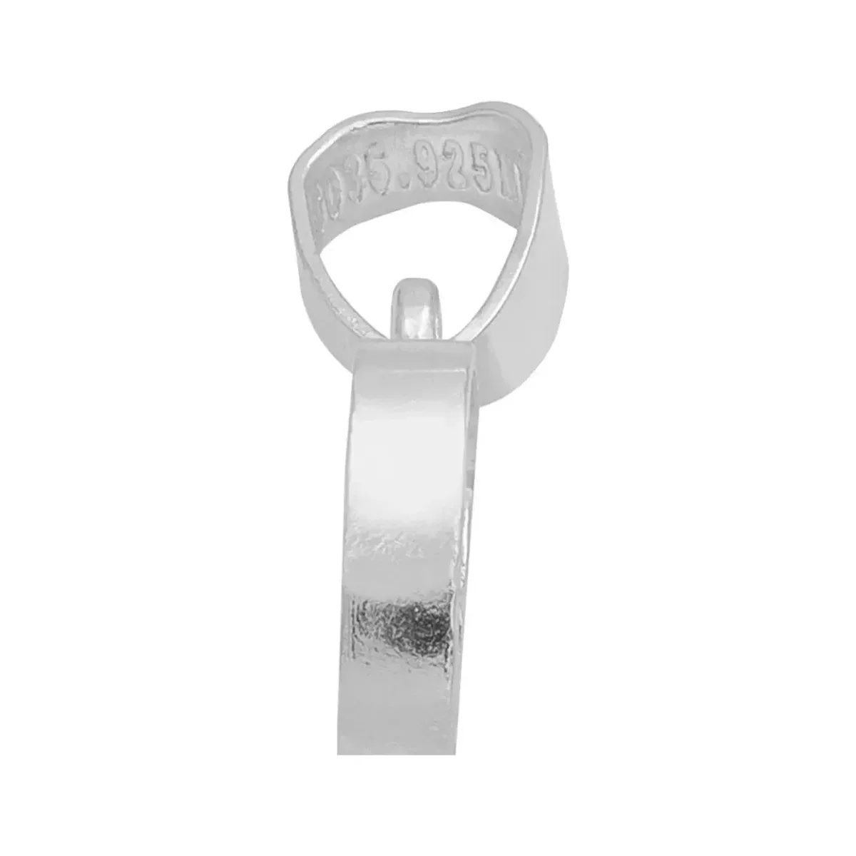 Dije Corazón Plata 925 con Zirconia Blanca para Mujer - Imagen 5