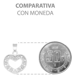Dije Corazón Plata 925 con Zirconia Blanca para Mujer - Imagen 8