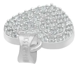 Dije Corazón Plata Ley .925 con Zirconia Blanca - Imagen 5