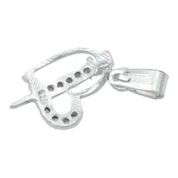 Dije Corazón Plata Ley .925 con Zirconias para Mujer Elegante - Imagen 3