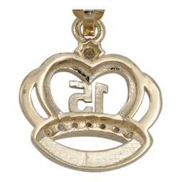 Dije Corona Quince Años Oro 10k con Zirconia Multicolor - Imagen 4
