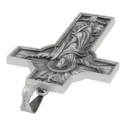 Dije Cruz Antigua Plata 925 Cristo Espíritu Santo Unisex - Imagen 4