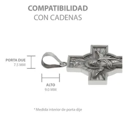 Dije Cruz Antigua Plata 925 Cristo Espíritu Santo Unisex - Imagen 5