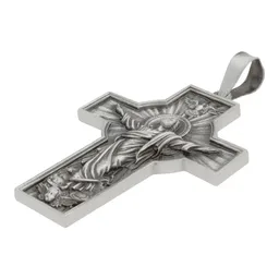 Dije Cruz Antigua Plata 925 Cristo Espíritu Santo Unisex - Imagen 8