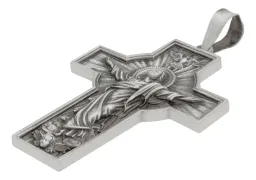 Dije Cruz Antigua Plata 925 Cristo Espíritu Santo Unisex - Imagen 8