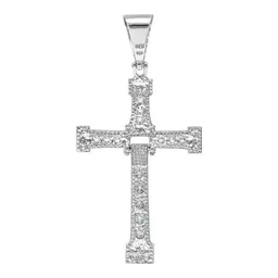 Dije Cruz Articulada de Plata .925 con Zirconia Grande 79 mm - Imagen 4