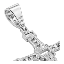 Dije Cruz Articulada de Plata .925 con Zirconia Grande 79 mm - Imagen 5