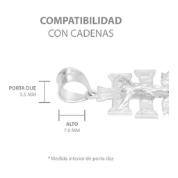 Dije Cruz Caravaca Plata 925 Troquelada Cristo Ángeles 3.5cm - Imagen 6