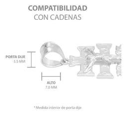 Dije Cruz Caravaca Plata 925 Troquelada Cristo Ángeles 3.5cm - Imagen 6