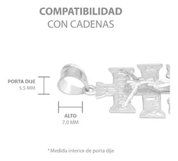Dije Cruz Caravaca Plata 925 Troquelada Cristo Ángeles 4.5cm - Imagen 4