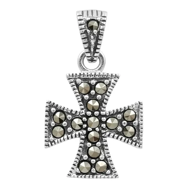 Dije Cruz Clásica Plata 925 Unisex Símbolo de Fe - Imagen 1