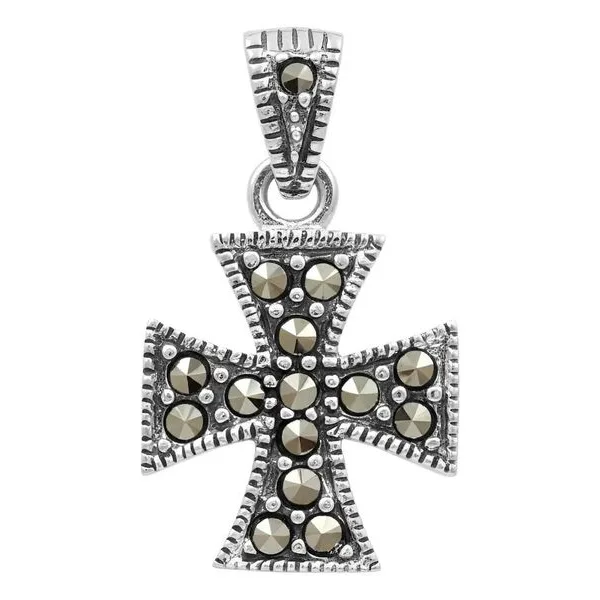 Dije Cruz Clásica Plata 925 Unisex Símbolo de Fe - Imagen 1