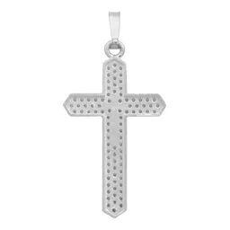Dije Cruz con Zirconias Plata .925 para Hombre - Imagen 2
