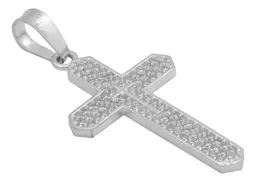 Dije Cruz con Zirconias Plata .925 para Hombre - Imagen 3