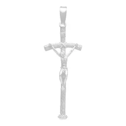 Dije Cruz Cristo Crucificado Plata 925 Estilo Madera Religioso - Imagen 1
