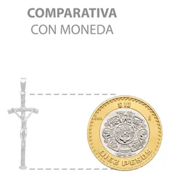 Dije Cruz Cristo Crucificado Plata 925 Estilo Madera Religioso - Imagen 8