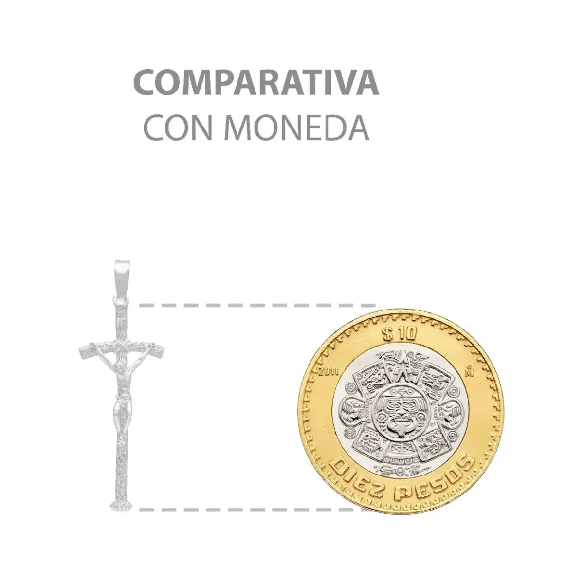 Dije Cruz Cristo Crucificado Plata 925 Estilo Madera Religioso - Imagen 8
