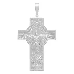 Dije Cruz Cristo Espíritu Santo Plata 925 para Hombre - Imagen 1