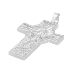 Dije Cruz Cristo Espíritu Santo Plata 925 para Hombre - Imagen 4