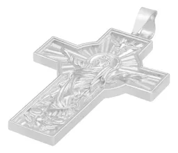 Dije Cruz Cristo Espíritu Santo Plata 925 para Hombre - Imagen 4