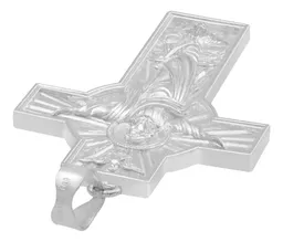 Dije Cruz Cristo Espíritu Santo Plata 925 para Hombre - Imagen 5