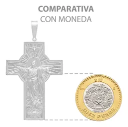 Dije Cruz Cristo Espíritu Santo Plata 925 para Hombre - Imagen 8