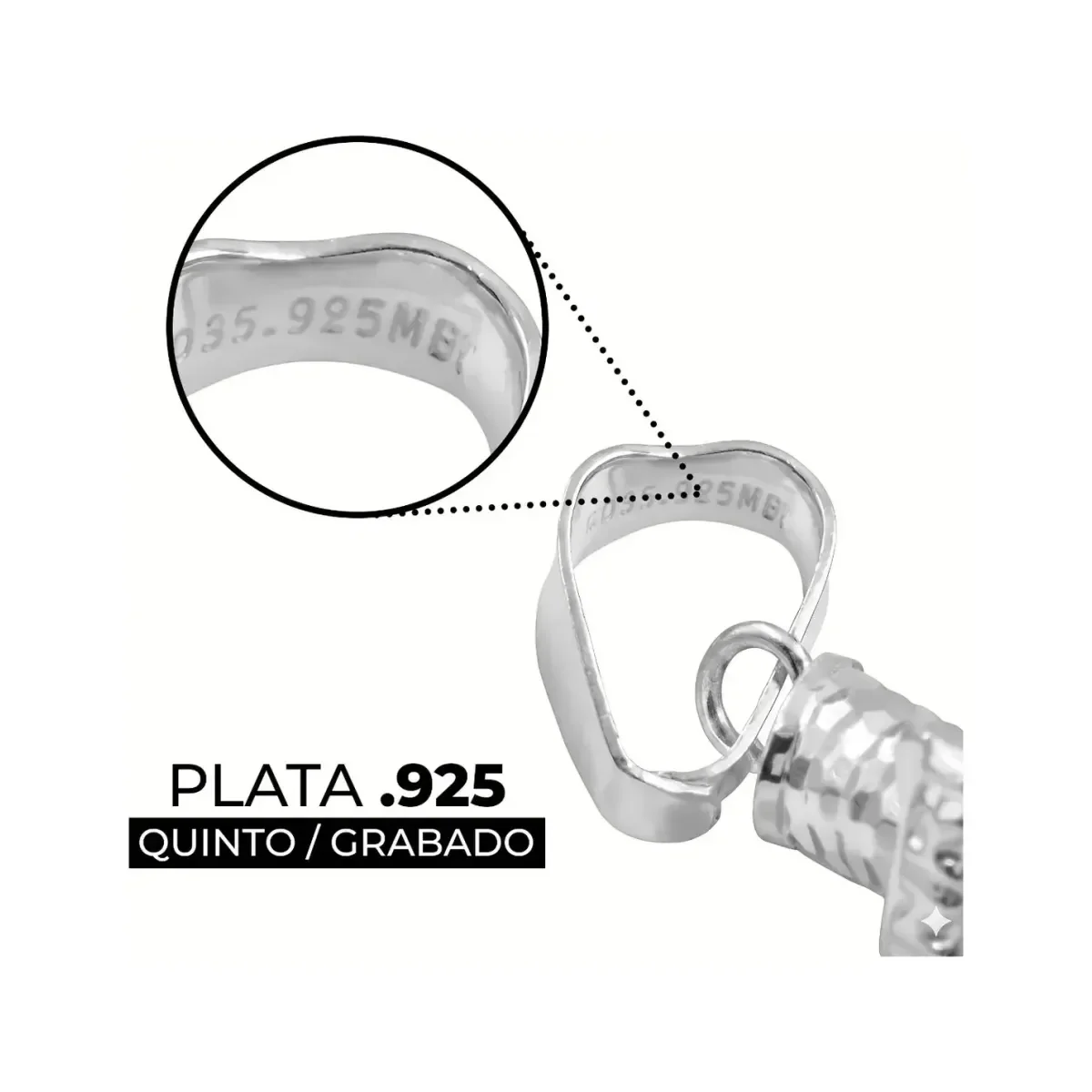 Dije Cruz Cristo Plata 925 Diseño Tubular Diamantado Unisex - Imagen 3