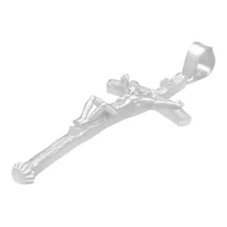 Dije Cruz Crucificado con Ramas Plata Ley 925 Artesanal - Imagen 4