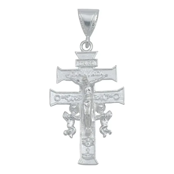 Dije Cruz de Caravaca Plata 925 Grande para Hombre - Imagen 1