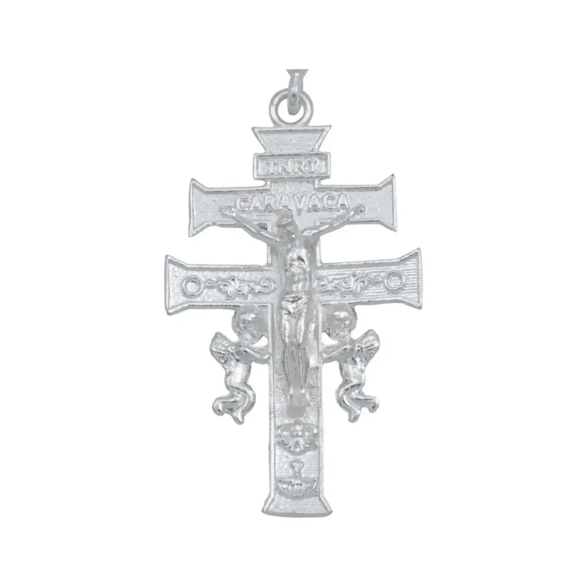 Dije Cruz de Caravaca Plata 925 Grande para Hombre - Imagen 2