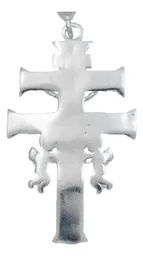 Dije Cruz de Caravaca Plata 925 Grande para Hombre - Imagen 4