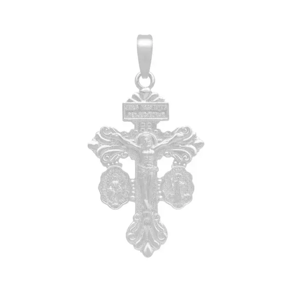 Dije Cruz del Perdón San Benito Milagrosa Plata 925 - Imagen 1