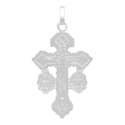 Dije Cruz del Perdón San Benito Milagrosa Plata 925 - Imagen 2