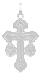 Dije Cruz del Perdón San Benito Milagrosa Plata 925 - Imagen 2