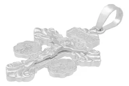 Dije Cruz del Perdón San Benito Milagrosa Plata 925 - Imagen 3
