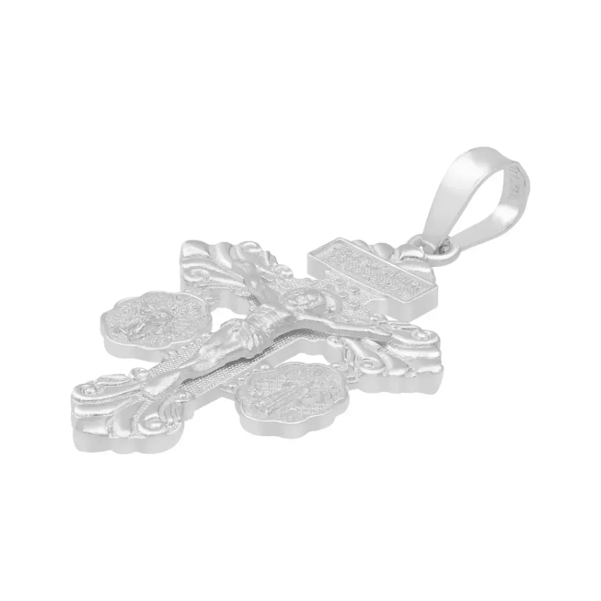 Dije Cruz del Perdón San Benito Milagrosa Plata 925 - Imagen 3