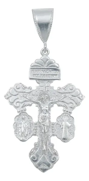Dije Cruz del Perdón San Benito Plata Ley 925 - Imagen 1