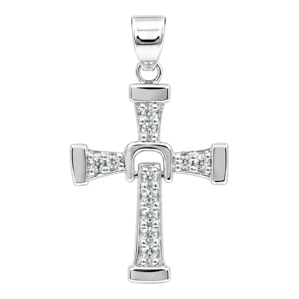 Dije Cruz Dominic Toretto Mini de Plata .925 con zirconia de 33 mm - Joyaris joyería mexicana