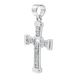 Dije Cruz Dominic Toretto Mini de Plata .925 con Zirconia 33 mm - Imagen 2