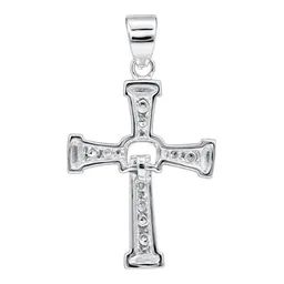 Dije Cruz Dominic Toretto Mini de Plata .925 con Zirconia 33 mm - Imagen 5