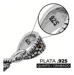 Dije Cruz Grande Plata 925 con Zirconia Verde - Imagen 3