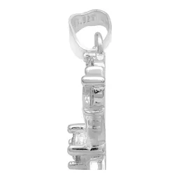 Dije Cruz Italiana Plata Ley 925 con Zirconias Brillantes - Imagen 5