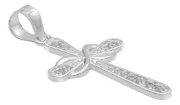 Dije Cruz Lazo Plata 925 con Zirconia para Hombre - Imagen 3