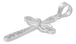 Dije Cruz Lazo Plata 925 con Zirconia para Hombre - Imagen 4