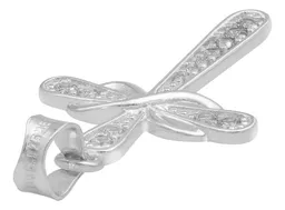 Dije Cruz Lazo Plata 925 con Zirconia para Hombre - Imagen 5
