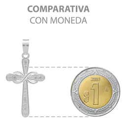 Dije Cruz Lazo Plata 925 con Zirconia para Hombre - Imagen 8